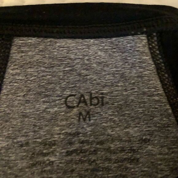 Cabi black & grey “Dynamo” athletic long sleeve pullover. - Picture 2 of 4